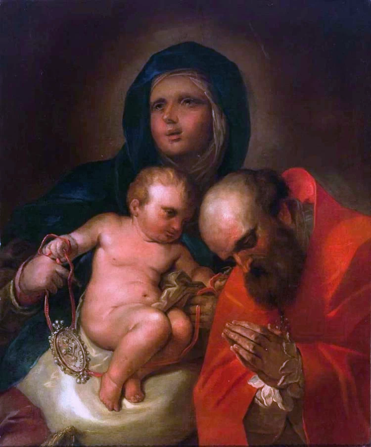  27-Paolo Pagani-Liborius davanti alla Madonna col Bambino 